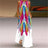 Rainbow Gradient Print Elegant Women's Dress 2024 Summer Sexy Sleeveless V-neck Evening Long Dress Women Casual Party Maxi Dress - Lootquake