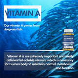 Vitamina A 10.000 UI: promueve la salud ocular, refuerza el sistema inmunitario y no contiene OMG.