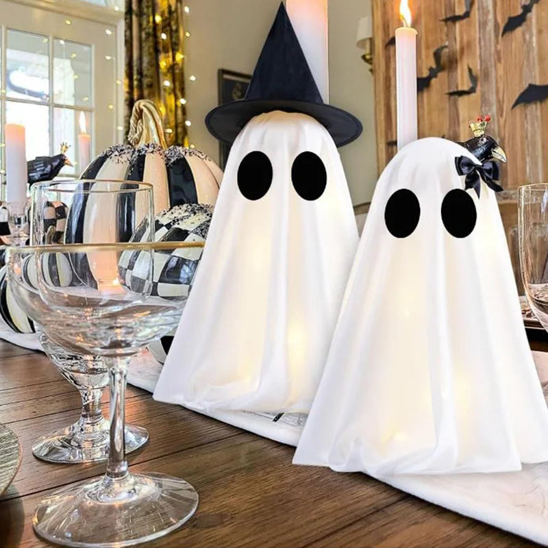 Halloween Ghost Figurine Indoor Spooky Decoration Tabletop Ornament Yard Festival Party Prop Haunted House Atmosphere Supplies