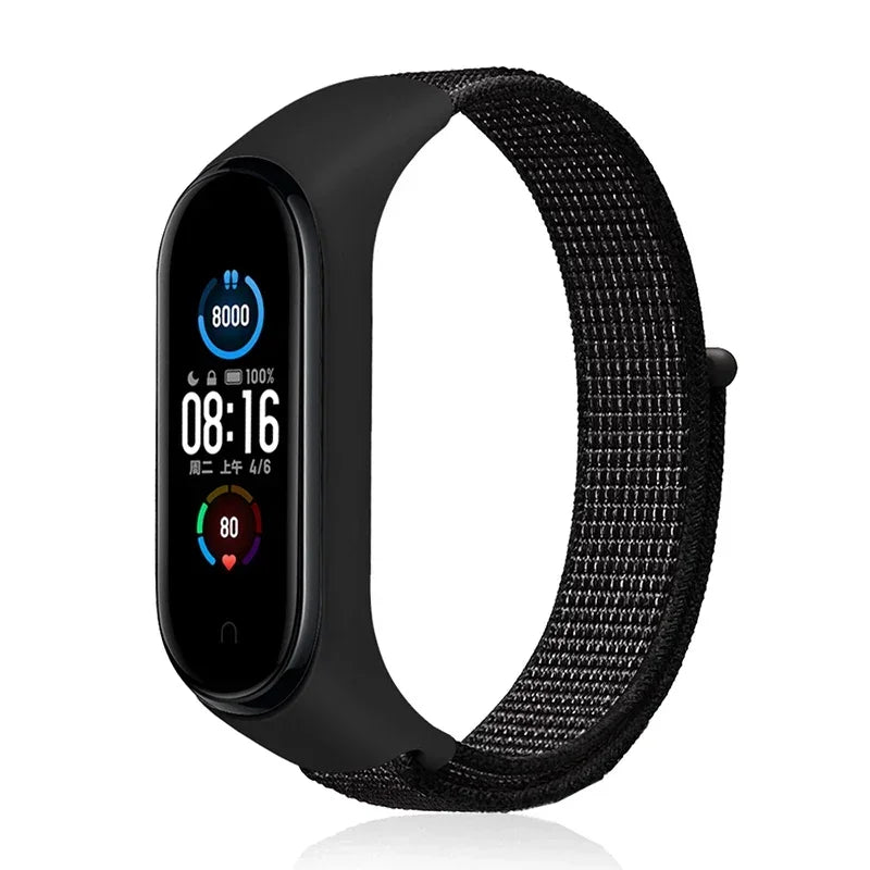 Bracelet For Mi Band 6 7 Strap Nylon Sport loop watch Belt Pulseira Correa Mi band 4 Wristband for xiaomi Mi band 5 4 3 Bracelet - Lootquake