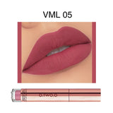 O.TWO.O 12 colores Lápiz labial mate aterciopelado de alta calidad Maquillaje de labios de larga duración Resistente al agua Fácil de usar Brillo labial líquido mate