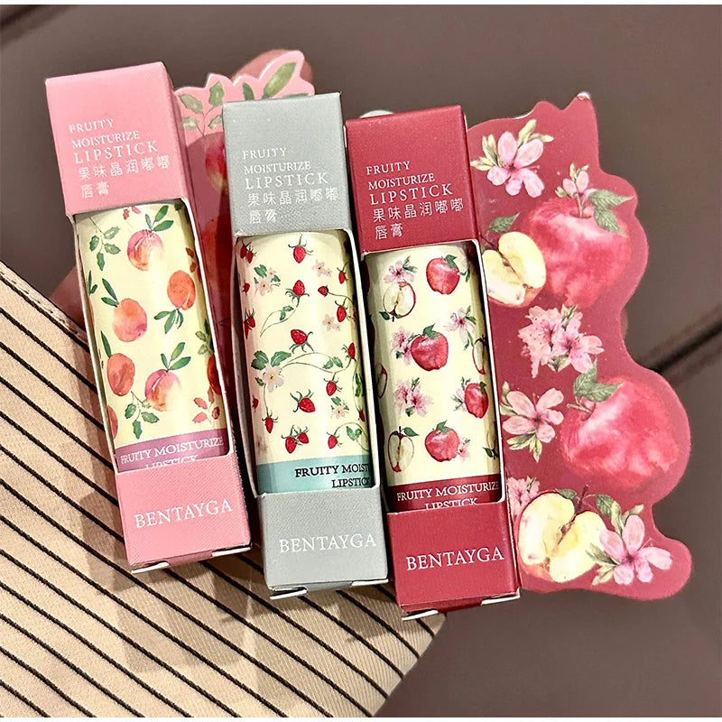 Korean Lipstick Colored Moisturizing Lip Balm Lines Moisturizing And Lip Anti-chapping Fade Nourishing Fruity Crystal Lipstick