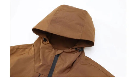 Autumn Men's Mountain Ski Jackets Outdoor Windbreaker Hiking Hooded Coats for Men Climbing Waterproof Jackets Raincoat Clothing - Lootquake