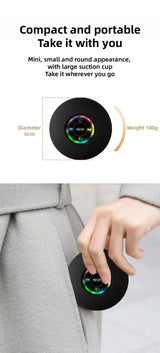 Mini enceinte Bluetooth avec lumières LED et super aspiration | Étanchéité IPX4 pour salle de bain/extérieur | Enceinte murale portable