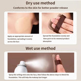 6PCS Chocolate Makeup Blender Cosmetic Puffs Air Cushion Foundation Sponge Loose Powder Puff Fit The Face Cosmetic Beauty Tools