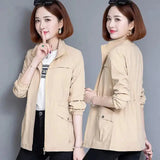 2023 New Spring Women's Jackets Causal Windbreaker Famale Thin Basic Coat Lightweight Jacket Outwear Women Clothing - Lootquake