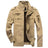 Men Work Jacket Spring and Autumn 2024 New Solid Color Retro Embroidery Outdoor Camping Windproof Coat Men Slim Fit windbreaker - Lootquake