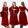 Halloween costume retro palace ball trumpet sleeves cosplay children's performance clothes European medieval costume complete