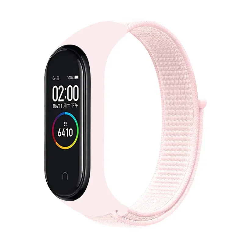 Bracelet For Mi Band 6 7 Strap Nylon Sport loop watch Belt Pulseira Correa Mi band 4 Wristband for xiaomi Mi band 5 4 3 Bracelet - Lootquake