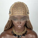 36" 613 Blonde Braided Wig | Lace Front | Baby Hair | Colored Braids