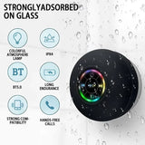 Wireless Bluetooth Speaker IPX4 Waterproof Loudspeaker Long lasting Mini Stereo LED Bathroom Sound Box With Powerful Suction