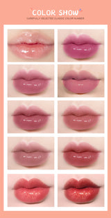 Pearlescent Liquid Lipstick Set 10pcs Waterproof Long Wearing Lip Gloss Shiny Moisturizing Non Fade Mini Lip Glaze makeup