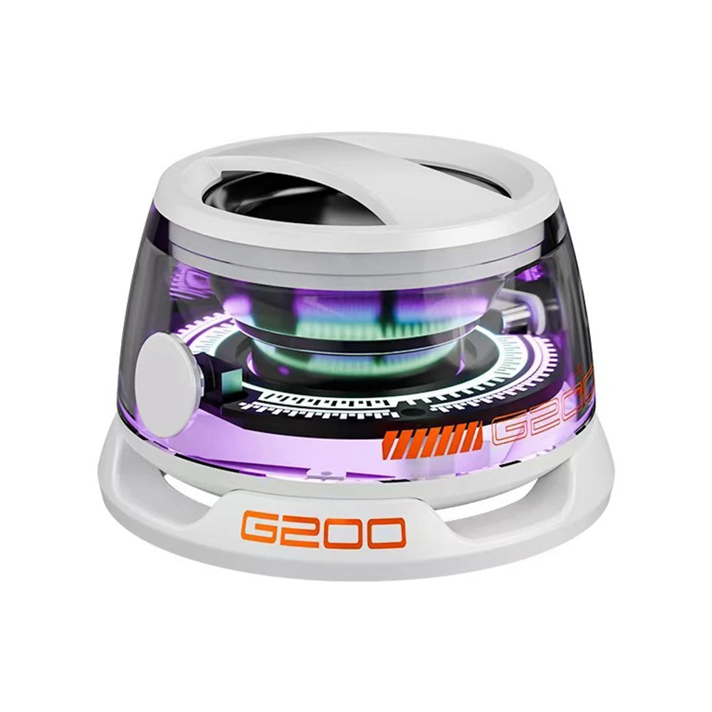 Enceinte Bluetooth portable G200, éclairage RGB, haut-parleur magnétique BT5.3, mini caisson de basses, autonomie de 7 heures, support pour téléphone