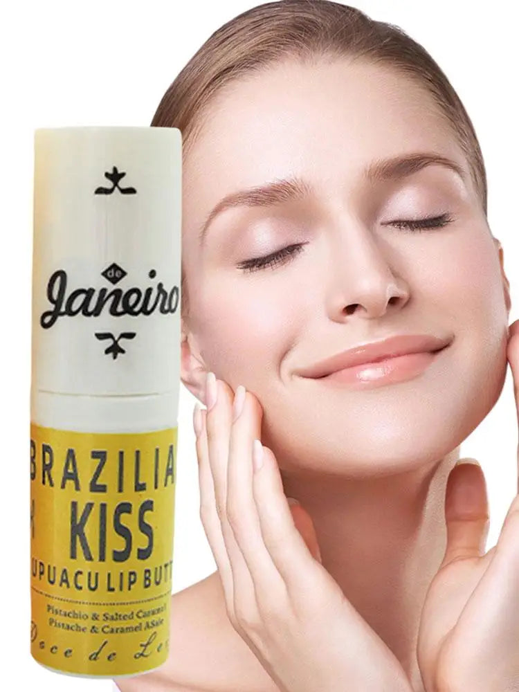 New For Brazil Kiss Lip Balm Moisturizing Lipstick Long Lasting Anti Drying Reducing Lip Lines Deep Nourishing Lip Care Makeup