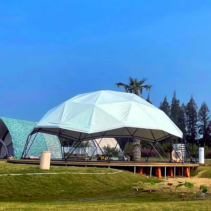 Arch Dome Tent Windproof Pavilion  Pergola Sun Room Exhibition PVC Sunshade Canopy  Wedding Shelter Tipi Outdoor camping - Lootquake