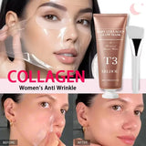 Mascarilla de colágeno Peel Off, mascarilla iluminadora, reafirmante, lifting, atenúa líneas finas, aumenta la elasticidad, antiarrugas, ilumina, cuidado de la piel coreano.