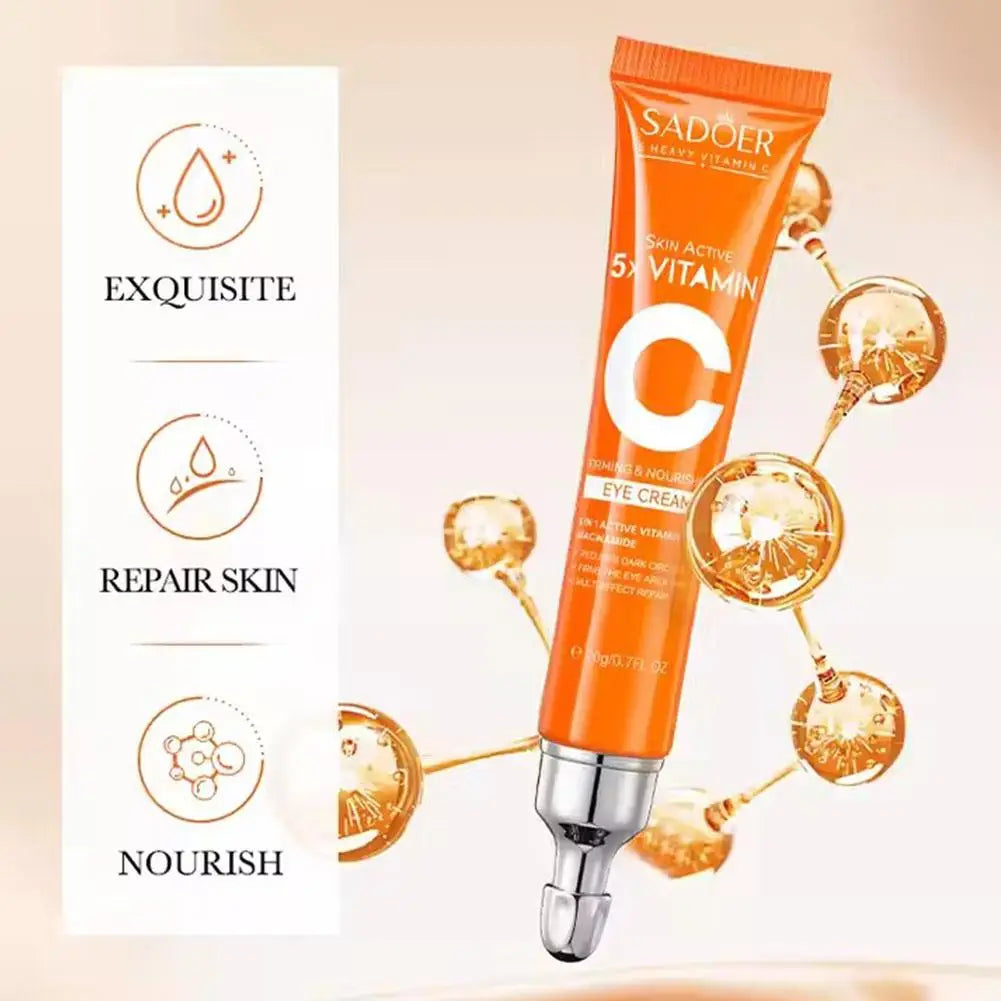 5xVitamin C Facial Cleanser,lotion,eye Cream,face Serum Whitening Brightening,Reduce Dullness Of Skin Tone Skin Care Products