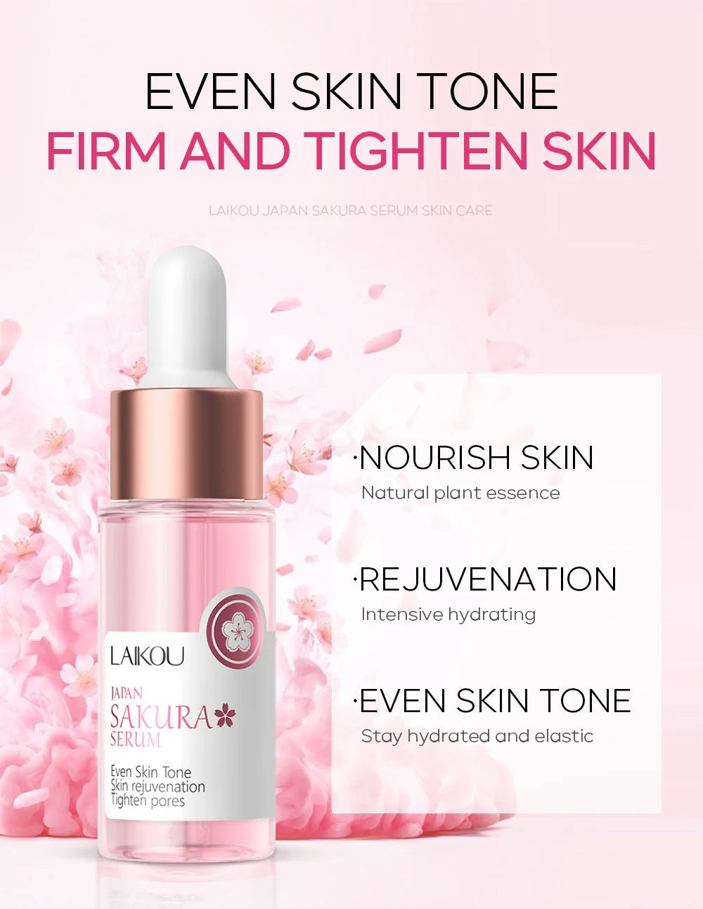 Cherry Blossom Cream Facial Essence With Cherry Blossom Extract Sakura Facial Essence For Facial Firming Moisturizer Hydrating