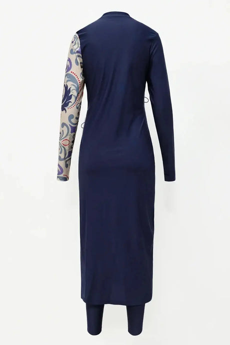 Burkini Muslim Swimwear 2023 Swimming Suit For Women Modest Swimsuit Islamic Clothing Sets Fashion Long Dress Turban Full Cover - Lootquake