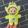 Muñeca Labubu II de 17 cm con atuendo de moda, linda muñeca de peluche sentada, ídolo de fiesta, ropa y accesorios personalizables, juguete para todas las edades.