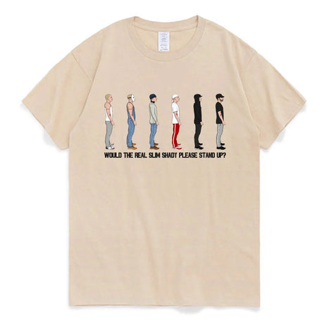 Eminem Slim Shady Graphic T-Shirt Detroit Rapper Hip Hop Punk Oversized T Shirts Men's Women's Fashion Vintage Oversized Tees - Lootquake