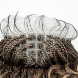36" Water Wave Braided Wig | Lace Front | Baby Hair | Long Braids