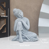 Buddha Stone Statue Little Buddhist Monks Tibetan Buddhism Figurines Zen Garden Ornament Meditation Home Aquarium Decoration