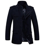 High Quality Men's Casual Jacket 6XL Male Windbreaker Oversized Cotton Classic Jackets Men Clothing Trench Coat A4F5806 - Lootquake