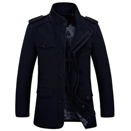 High Quality Men's Casual Jacket 6XL Male Windbreaker Oversized Cotton Classic Jackets Men Clothing Trench Coat A4F5806 - Lootquake