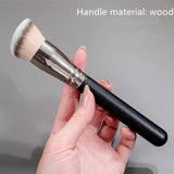Brochas de maquillaje para base, corrector y ojeras, en ángulo, sin costuras, sintéticas, para cremas líquidas, cosméticas, herramientas de maquillaje facial