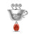 925 Sterling Silver Coffee Red Wine Coffee Glass Maker champagne Charm bead Fit Original Pendant Bracelet DIY Jewelry For Women - Lootquake