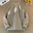 TFETTERS Brand Sweaters Trend 2025 Mans Autumn Winter Solid Color Splicing Loose O Neck Oversize Pullover New Man Motion Clothes - Lootquake