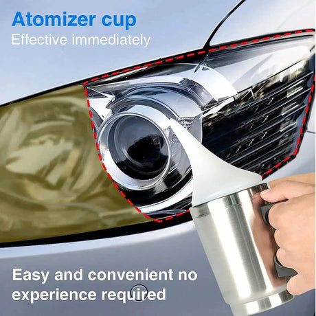 Car Headlight Polish Restoration Kit Car Headlamp Repair Renovation Kit 100ml Car Headlights Liquid Polymer Clean Auto Tool Set - Lootquake