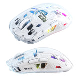 Transparent Mice 2.4GHz+BT5.0 Wireless Gaming Mouse Digital Display Multi Device Connection 5 Level DPI for Laptop/Phone/PC/