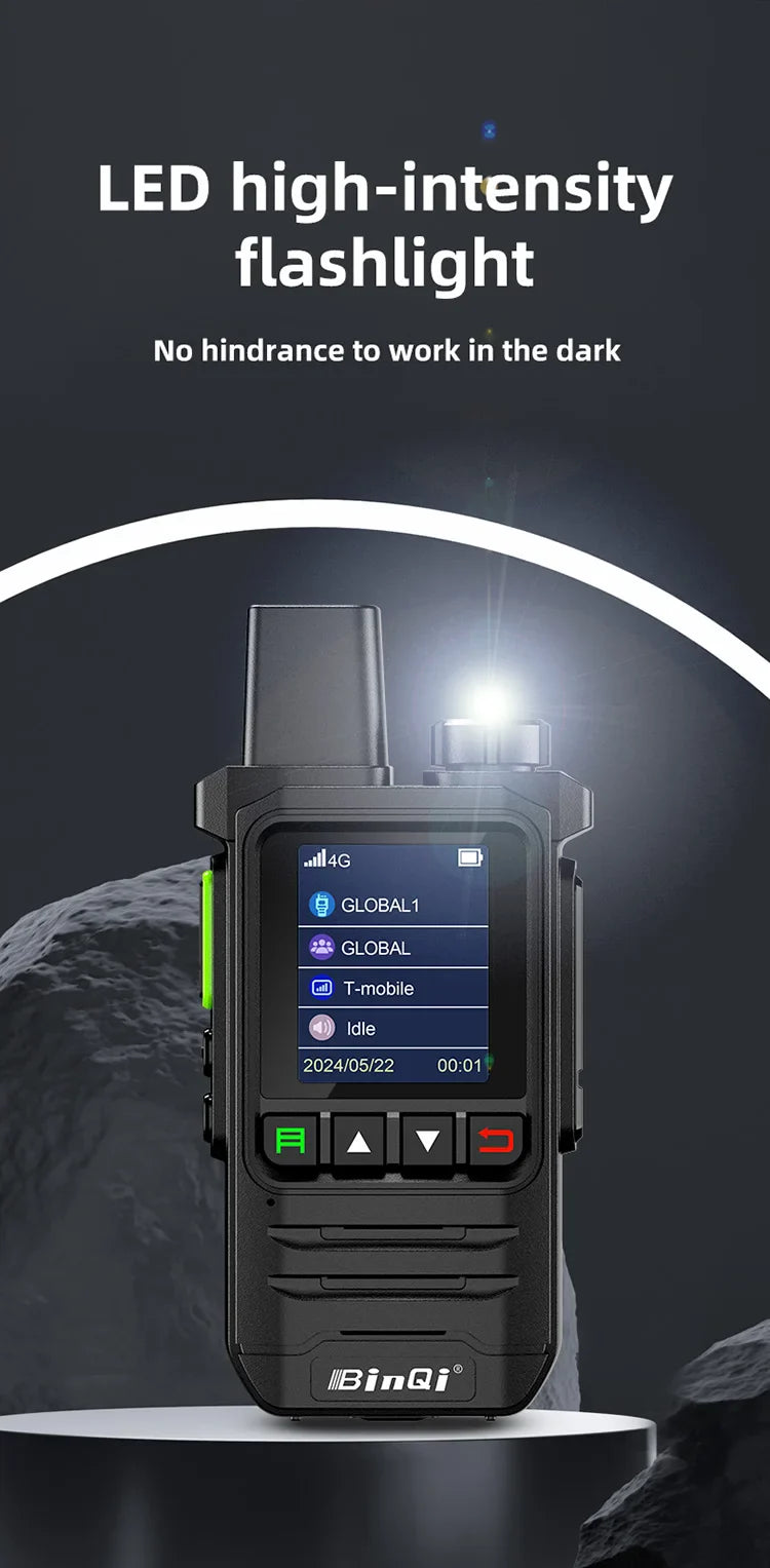 BINQI-K6 GXINPOC Platform Global -4G POC walkie talkie, 5000kilometers remote , global policecivilian fleet walkie talkie(free)