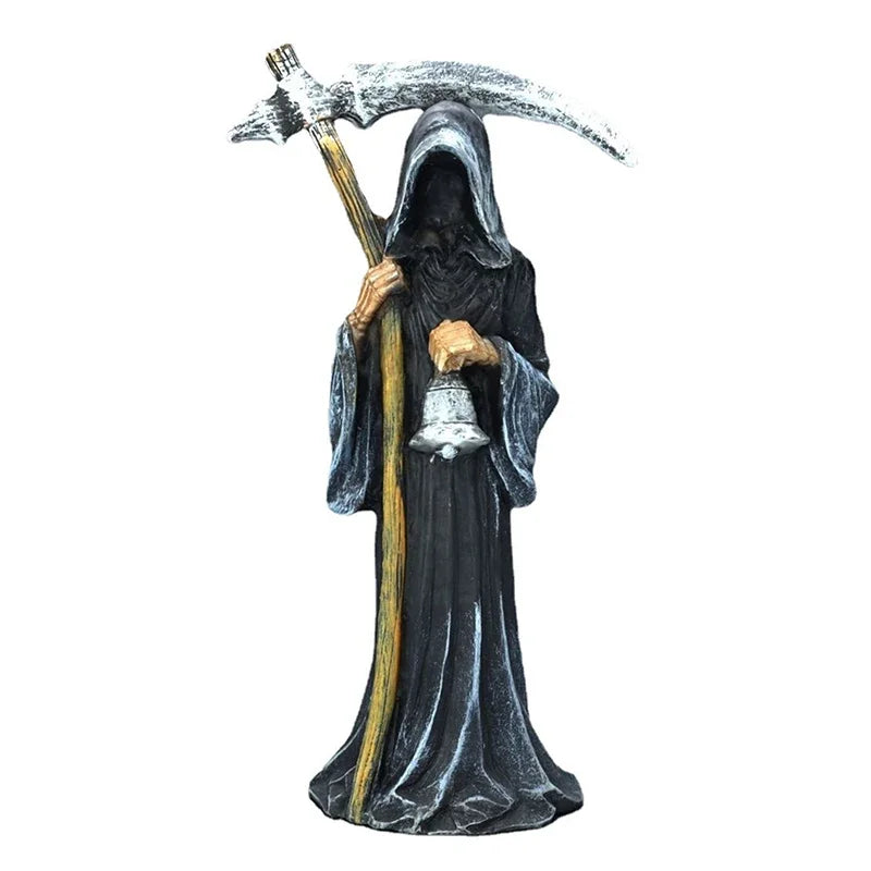 No one can escape, Death God, sacred Death God statue, religious decoration statue, Death God, sickle statue, altar