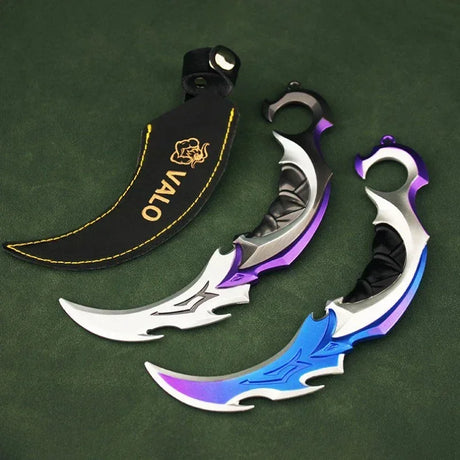 16cm Valorant Game Weapon Big Melee Reaver 2.0 Karambit Knife Metal M4 Samurai  Alloy Model Desk Decoration Display Gift Toy - Lootquake