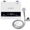 Calentador de agua instantáneo sin tanque ATWFS de 220 V, calentador eléctrico para el hogar, la cocina, el baño, la ducha, calentador de agua caliente de 4600-5500 W