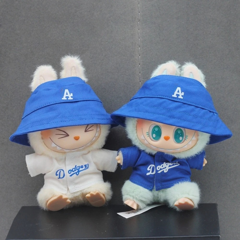 Vêtements de poupée Labubu 15/17 cm, vêtements de baseball numéro 17, accessoires de poupée DIY pour enfants, cadeau