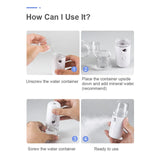 Humidificador facial en aerosol, mini, portátil, con carga, instrumento de belleza, máquina de pulverización fría, vaporizador facial.