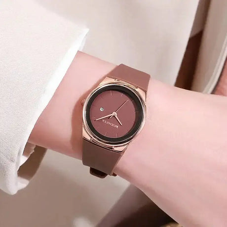 Fashion Women's Minimalist Calendar Quartz Watch Student WatchesSilicone Strap Wristwatch Reloj Mujer Dropshipping - Lootquake