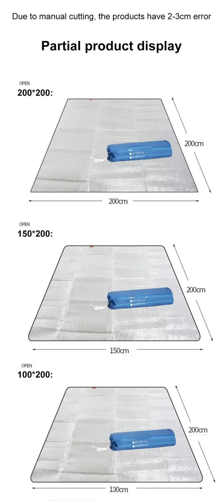 Waterproof Picnic Mat Beach Mattress Sleeping Pad Aluminum Foil EVA Foam Mat Outdoor Tent Footprint Ultralight Camping Mat - Lootquake