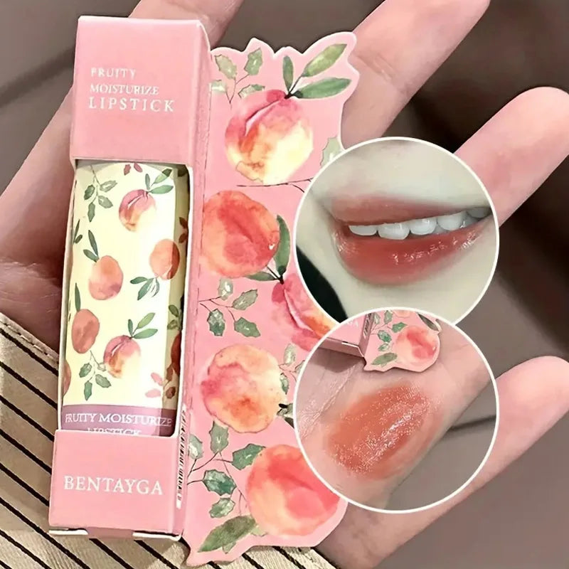 Korean Lipstick Colored Moisturizing Lip Balm Lines Moisturizing And Lip Anti-chapping Fade Nourishing Fruity Crystal Lipstick