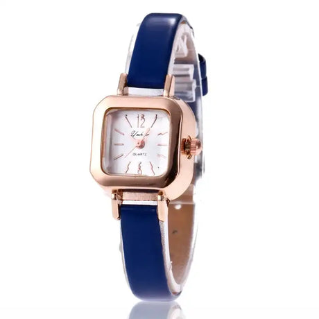 Women Watch Small Square Dial Thin Leather Strap Ladies Wristwatch Elegant Female Watches Casual Relogios Feminino Reloj - Lootquake