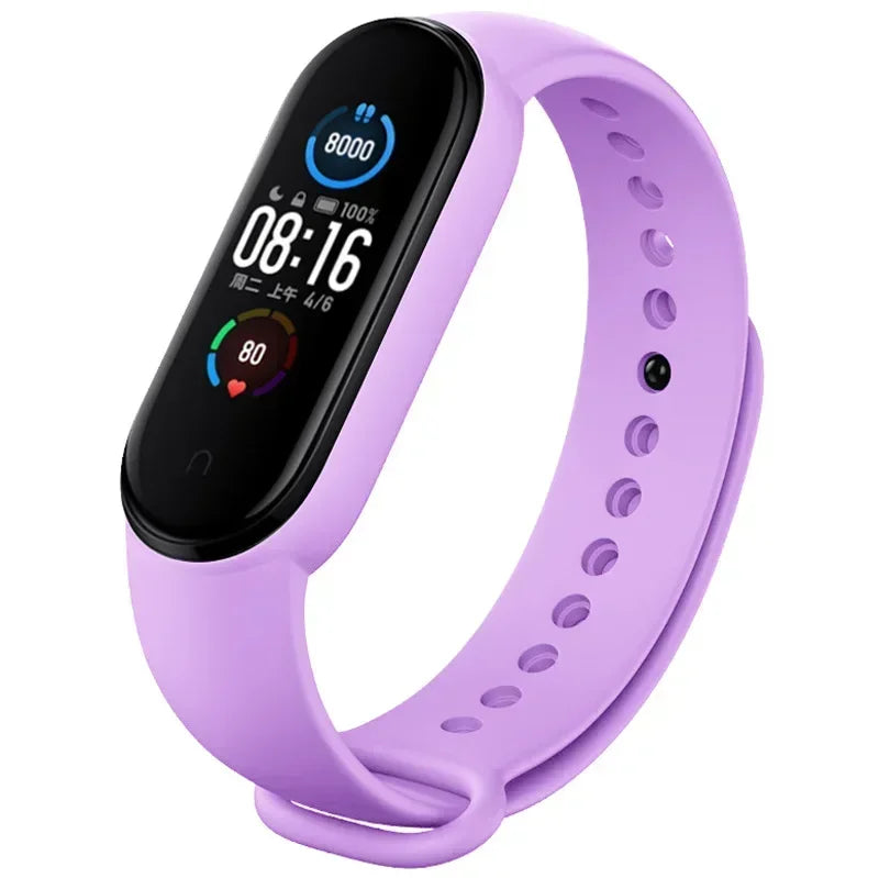 Watch Strap For Xiaomi Mi Band 7 6 5 4 3 Wristband Silicone Bracelet Wrist Straps MiBand 3/4 band5 band6 Smartwatch Accessories - Lootquake