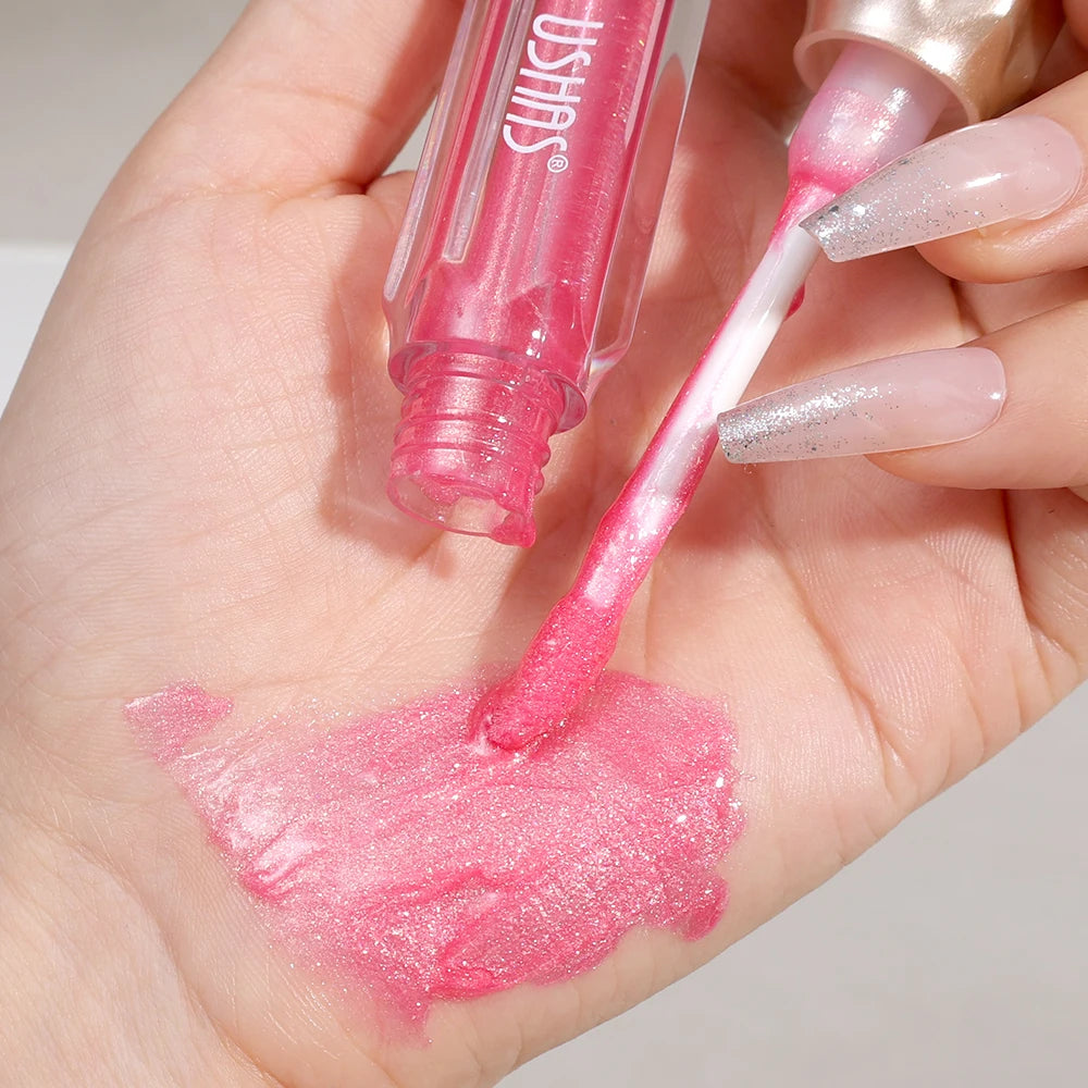 Rouge à lèvres liquide pailleté nacré, hydratant, longue tenue, antiadhésif, sexy, scintillant, brillant, rouge, maquillage pour femmes, cosmétiques