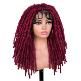 Blue Butterfly Locs Full Lace Braided Wigs For Women Crochet Hair Dreadlocks Meche Faux Locks Braids Extensions Synthetic Hair