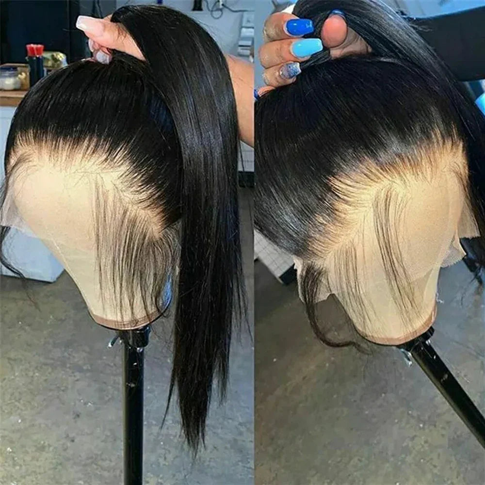 360 Lace Wig | Brazilian Bone Straight Hair | 13x6 & 13x4 Lace Frontal Wigs | 30-36 Inches