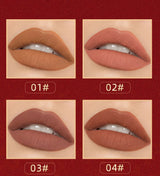 Lip-shaped lipstick seal Sip into makeup lazy blush lipstick Matte makeup effect Moisturizing lip gloss Waterproof non-stick cup