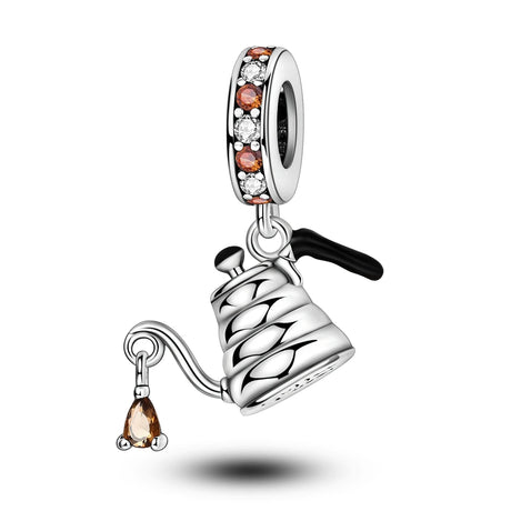 Coffee Cup Charms 925 Silver Beads For Woman Fit Original Bracelet Making Fashion Jewelry - Lootquake